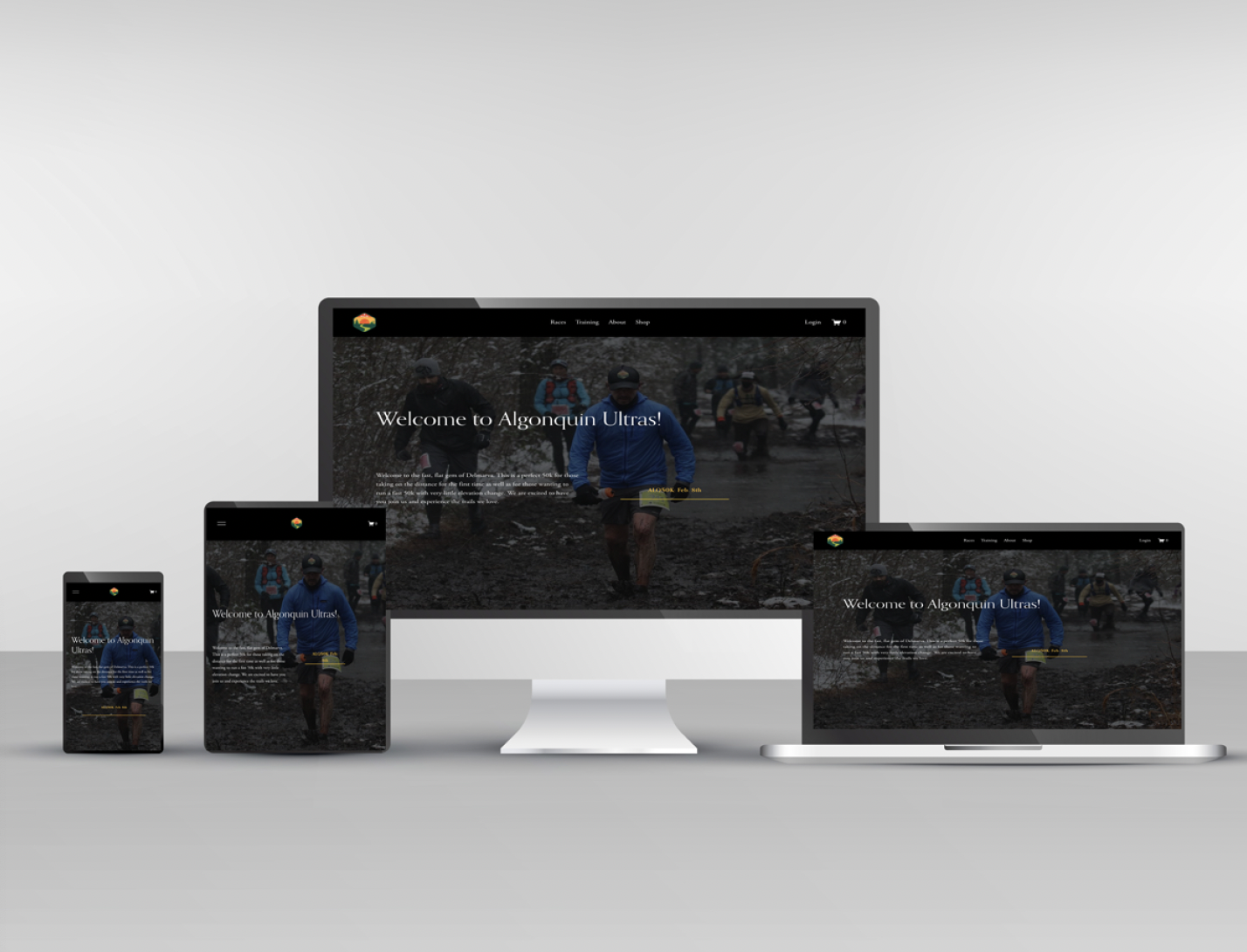 A WebEaze client site shown across devices